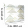 DwellStudio Triangles Premium Peel + Stick Wallpaper Peel and Stick Wallpaper York   
