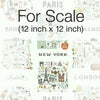 City Maps Premium Peel + Stick Wallpaper Peel and Stick Wallpaper Rifle Paper Co.   
