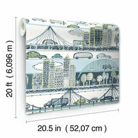 Urban Stripe Premium Peel + Stick Wallpaper Peel and Stick Wallpaper York   