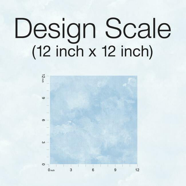 Atrium Clouds Premium Peel + Stick Wallpaper Peel and Stick Wallpaper York   