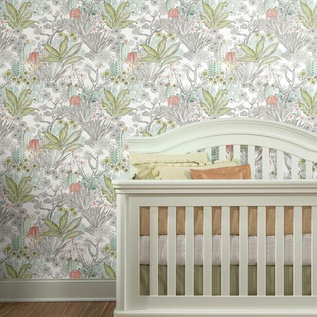 Flowering Desert Premium Peel + Stick Wallpaper Peel and Stick Wallpaper York   