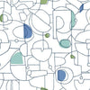 Fauvist Premium Peel + Stick Wallpaper Peel and Stick Wallpaper York Roll Cobalt/Lime/Aqua 