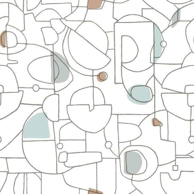 Fauvist Premium Peel + Stick Wallpaper Peel and Stick Wallpaper York Roll Adobe 