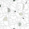 Fauvist Premium Peel + Stick Wallpaper Peel and Stick Wallpaper York Roll River Rocks/Silver 