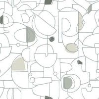 Fauvist Premium Peel + Stick Wallpaper Peel and Stick Wallpaper York Roll River Rocks/Silver 