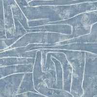 Urban Chalk Premium Peel + Stick Wallpaper Peel and Stick Wallpaper York Roll Blue 