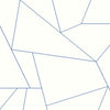Fractured Prism Premium Peel + Stick Wallpaper Peel and Stick Wallpaper York Roll Cobalt 