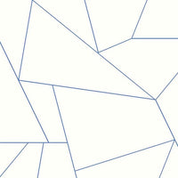 Fractured Prism Premium Peel + Stick Wallpaper Peel and Stick Wallpaper York Roll Cobalt 