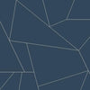 Fractured Prism Premium Peel + Stick Wallpaper Peel and Stick Wallpaper York Roll Navy 