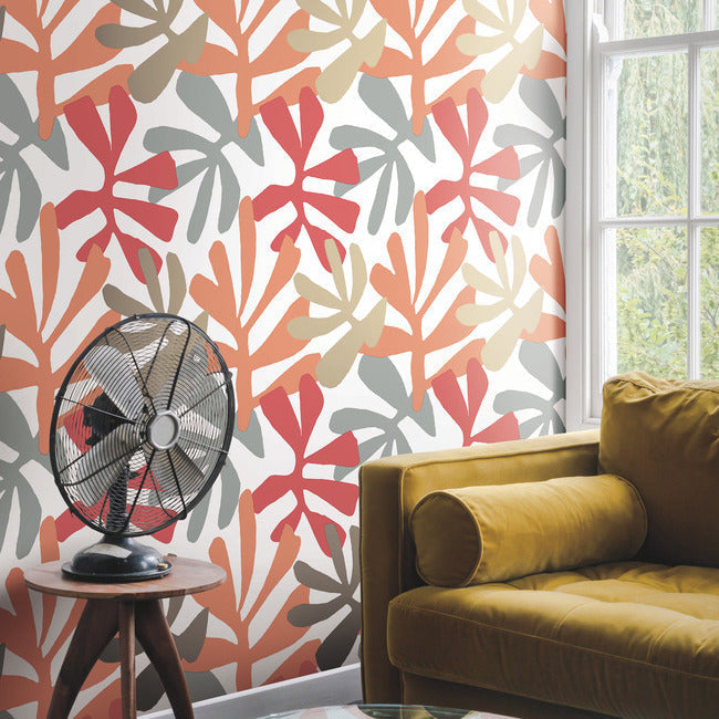 Kinetic Tropical Premium Peel + Stick Wallpaper Peel and Stick Wallpaper York   