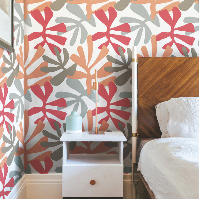 Kinetic Tropical Premium Peel + Stick Wallpaper Peel and Stick Wallpaper York   