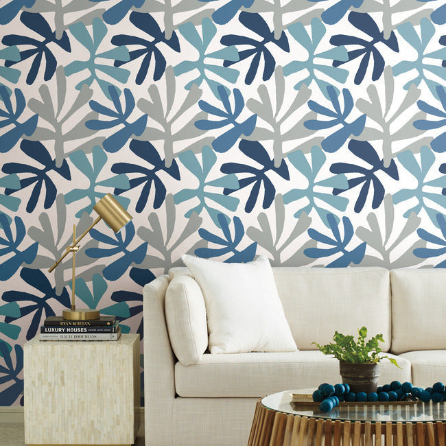 Kinetic Tropical Premium Peel + Stick Wallpaper Peel and Stick Wallpaper York   