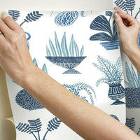 Plant Party Premium Peel + Stick Wallpaper Peel and Stick Wallpaper York   