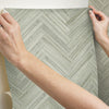 Hermosa Herringbone Premium Peel + Stick Wallpaper Peel and Stick Wallpaper York   