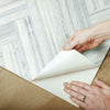 Hermosa Herringbone Premium Peel + Stick Wallpaper Peel and Stick Wallpaper York   