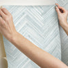 Hermosa Herringbone Premium Peel + Stick Wallpaper Peel and Stick Wallpaper York   