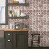 Encaustic Tile Premium Premium Peel + Stick Wallpaper Peel and Stick Wallpaper York   
