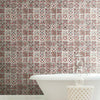 Encaustic Tile Premium Premium Peel + Stick Wallpaper Peel and Stick Wallpaper York   