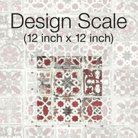 Encaustic Tile Premium Premium Peel + Stick Wallpaper Peel and Stick Wallpaper York   