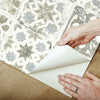 Encaustic Tile Premium Premium Peel + Stick Wallpaper Peel and Stick Wallpaper York   