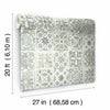 Encaustic Tile Premium Premium Peel + Stick Wallpaper Peel and Stick Wallpaper York   