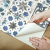 Encaustic Tile Premium Premium Peel + Stick Wallpaper Peel and Stick Wallpaper York   