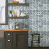 Encaustic Tile Premium Premium Peel + Stick Wallpaper Peel and Stick Wallpaper York   