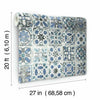 Encaustic Tile Premium Premium Peel + Stick Wallpaper Peel and Stick Wallpaper York   
