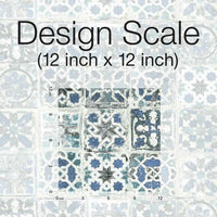 Encaustic Tile Premium Premium Peel + Stick Wallpaper Peel and Stick Wallpaper York   