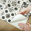 Encaustic Tile Premium Premium Peel + Stick Wallpaper Peel and Stick Wallpaper York   