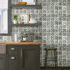 Encaustic Tile Premium Premium Peel + Stick Wallpaper Peel and Stick Wallpaper York   