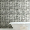 Encaustic Tile Premium Premium Peel + Stick Wallpaper Peel and Stick Wallpaper York   