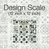 Encaustic Tile Premium Premium Peel + Stick Wallpaper Peel and Stick Wallpaper York   