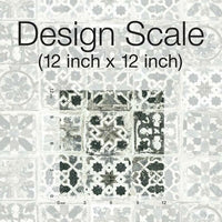 Encaustic Tile Premium Premium Peel + Stick Wallpaper Peel and Stick Wallpaper York   