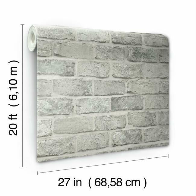 Stretcher Brick Premium Peel + Stick Wallpaper Peel and Stick Wallpaper York   