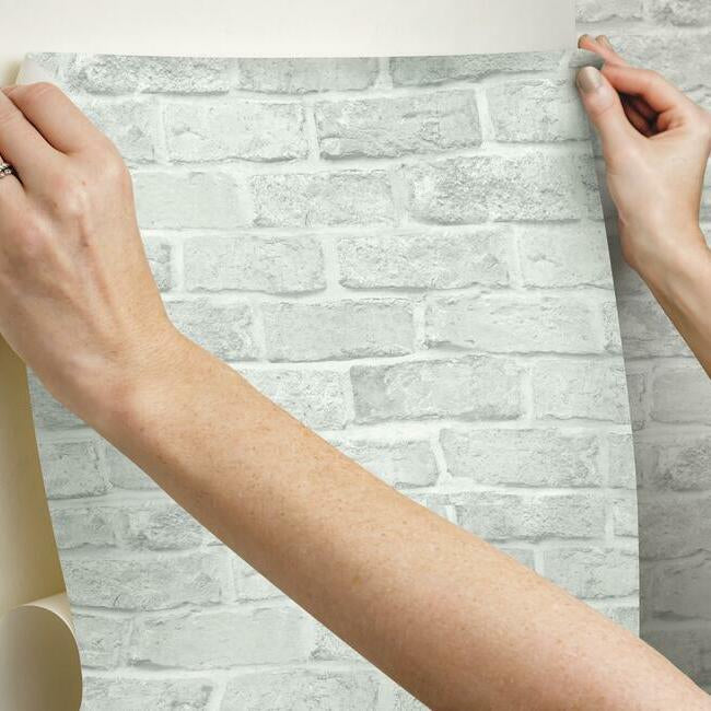 Stretcher Brick Premium Peel + Stick Wallpaper Peel and Stick Wallpaper York   