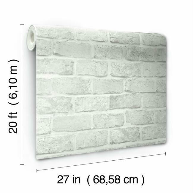 Stretcher Brick Premium Peel + Stick Wallpaper Peel and Stick Wallpaper York   