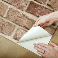 Stretcher Brick Premium Peel + Stick Wallpaper Peel and Stick Wallpaper York   