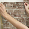 Stretcher Brick Premium Peel + Stick Wallpaper Peel and Stick Wallpaper York   