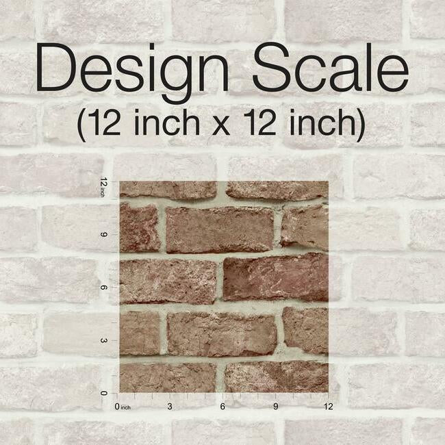 Stretcher Brick Premium Peel + Stick Wallpaper Peel and Stick Wallpaper York   