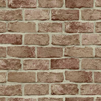 Stretcher Brick Premium Peel + Stick Wallpaper Peel and Stick Wallpaper York Roll Red 