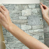 Chateau Stone Premium Peel + Stick Wallpaper Peel and Stick Wallpaper York   