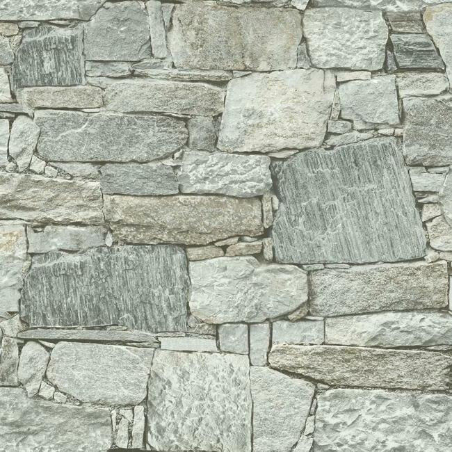 Chateau Stone Premium Peel + Stick Wallpaper Peel and Stick Wallpaper York Roll Natural 