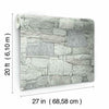 Chateau Stone Premium Peel + Stick Wallpaper Peel and Stick Wallpaper York   