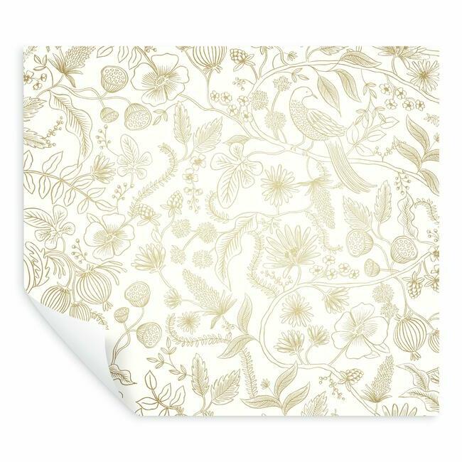 Aviary Premium Premium Peel + Stick Wallpaper Peel and Stick Wallpaper Rifle Paper Co.   