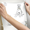 Dog's Life Premium Peel + Stick Wallpaper Peel and Stick Wallpaper York   