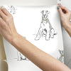 Dog's Life Premium Peel + Stick Wallpaper Peel and Stick Wallpaper York   