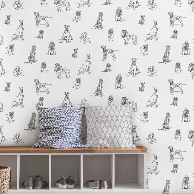 Dog's Life Premium Peel + Stick Wallpaper Peel and Stick Wallpaper York   