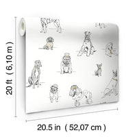 Dog's Life Premium Peel + Stick Wallpaper Peel and Stick Wallpaper York   