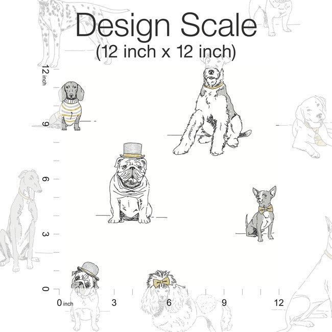 Dog's Life Premium Peel + Stick Wallpaper Peel and Stick Wallpaper York   